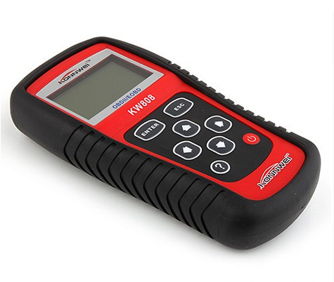 KONNWEI KW808 Multifunction Scanner OBDⅡ EOBD Code Card Reader Reading Decoder - Red&Black